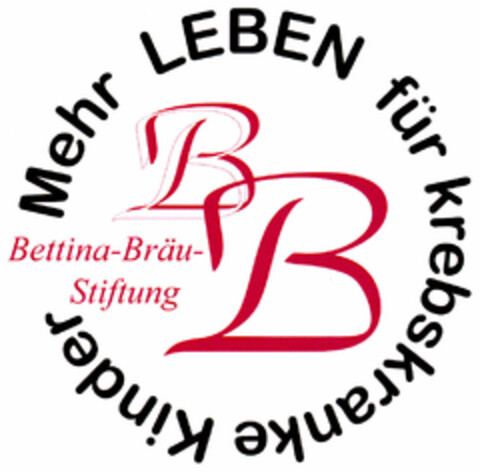 BB Bettina-Bräu-Stiftung Mehr LEBEN für krebskranke Kinder Logo (DPMA, 02.06.2000)