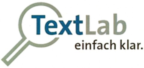 TextLab einfach klar. Logo (DPMA, 12.04.2011)