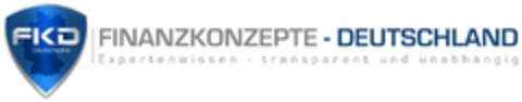FKD DEUTSCHLAND FINANZKONZEPTE - DEUTSCHLAND Expertenwissen - transparent und unabhängig Logo (DPMA, 13.02.2014)