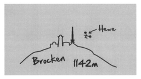 Brocken 1142m Hexe Logo (DPMA, 06/18/2015)