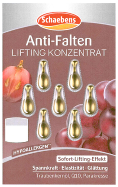 Schaebens Anti-Falten LIFTING KONZENTRAT Logo (DPMA, 11/23/2018)