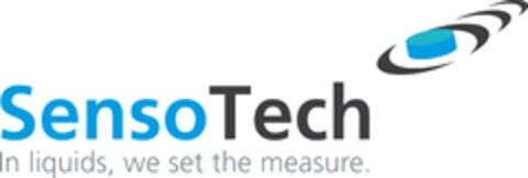 SensoTech In liquids, we set the measure. Logo (DPMA, 02.11.2020)