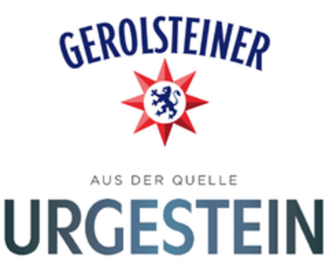 GEROLSTEINER AUS DER QUELLE URGESTEIN Logo (DPMA, 06/15/2021)