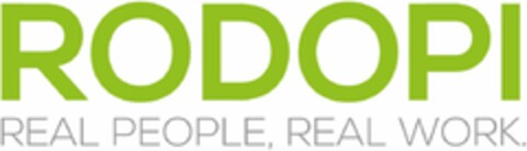 RODOPI REAL PEOPLE, REAL WORK. Logo (DPMA, 25.04.2022)