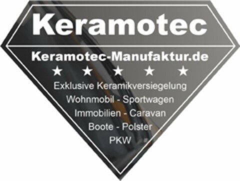 Keramotec Keramotec-Manufaktur.de Exklusive Keramikversiegelung Wohnmobil - Sportwagen Immobilien - Caravan Boote - Polster PKW Logo (DPMA, 02.06.2025)