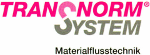TRANSNORM SYSTEM Materialflusstechnik Logo (DPMA, 20.12.1996)