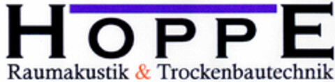 HOPPE Raumakustik & Trockenbautechnik Logo (DPMA, 20.12.1997)