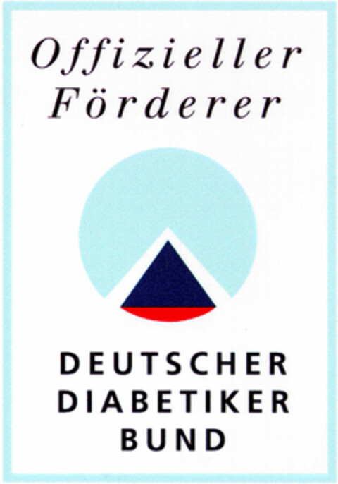 Offizieller Förderer DEUTSCHER DIABETIKER BUND Logo (DPMA, 12.06.1998)