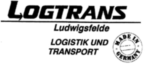 LOGTRANS Logo (DPMA, 11/11/1998)