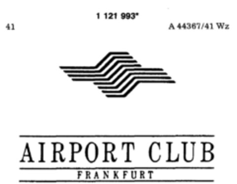 AIRPORT CLUB FRANKFURT Logo (DPMA, 03/29/1988)