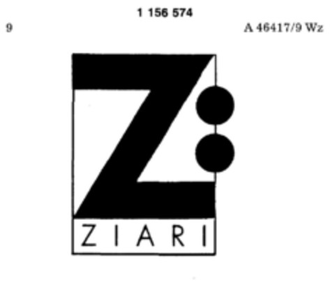 ZIARI Logo (DPMA, 20.05.1989)