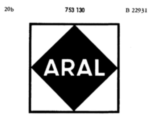 ARAL Logo (DPMA, 28.07.1960)