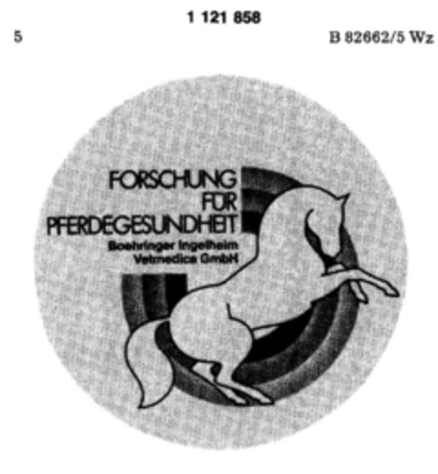 FORSCHUNG FÜR PFERDEGESUNDHEIT Boehringer Ingelheim Vetmedica GmbH Logo (DPMA, 09.09.1987)