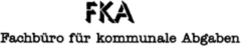 FKA Fachbüro für kommunale Abgaben Logo (DPMA, 01/08/1993)