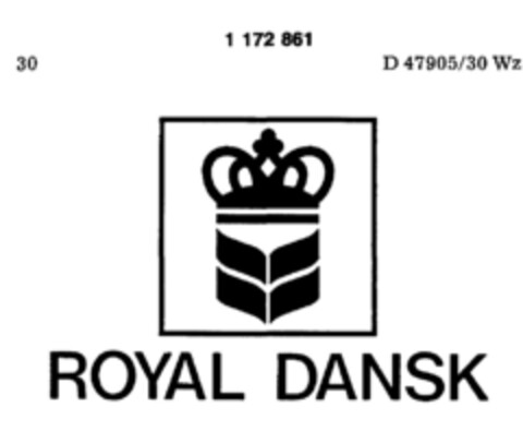 ROYAL DANSK Logo (DPMA, 14.04.1990)