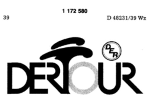 DER DERTOUR Logo (DPMA, 07.07.1990)