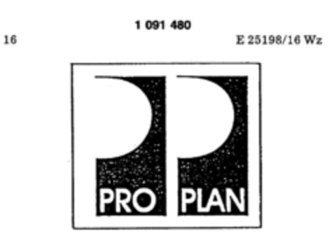 PRO PLAN Logo (DPMA, 28.06.1985)