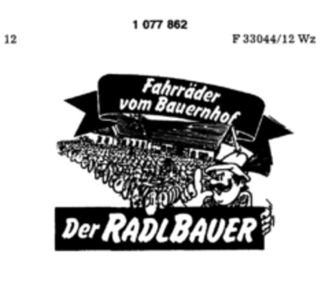 Fahrräder vom Bauernhof Der RADLBAUER Logo (DPMA, 06.10.1984)