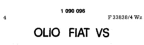 OLIO FIAT VS Logo (DPMA, 27.08.1985)