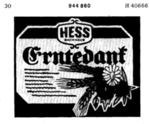 HESS BACKHAUS Erntedank Logo (DPMA, 07/15/1975)