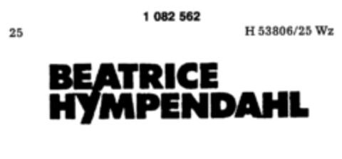 BEATRICE HYMPENDAHL Logo (DPMA, 02/13/1985)