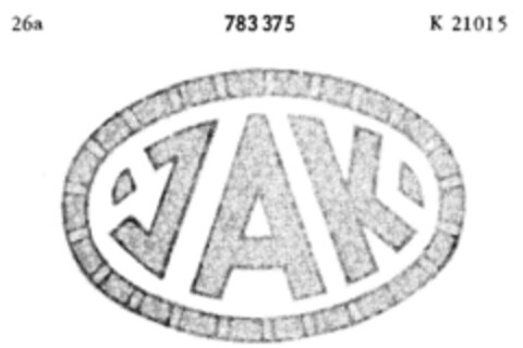 JAK Logo (DPMA, 05.01.1963)