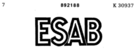 ESAB Logo (DPMA, 04/02/1970)