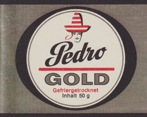 Pedro GOLD Logo (DPMA, 27.07.1968)