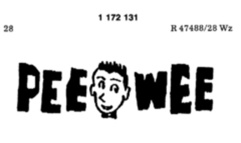 PEE WEE Logo (DPMA, 10.12.1988)