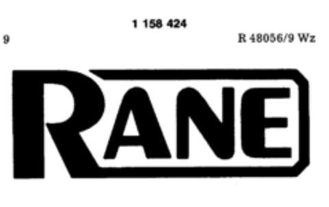 RANE Logo (DPMA, 05/16/1989)