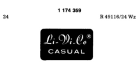 Li-Vi-Co CASUAL Logo (DPMA, 05.03.1990)