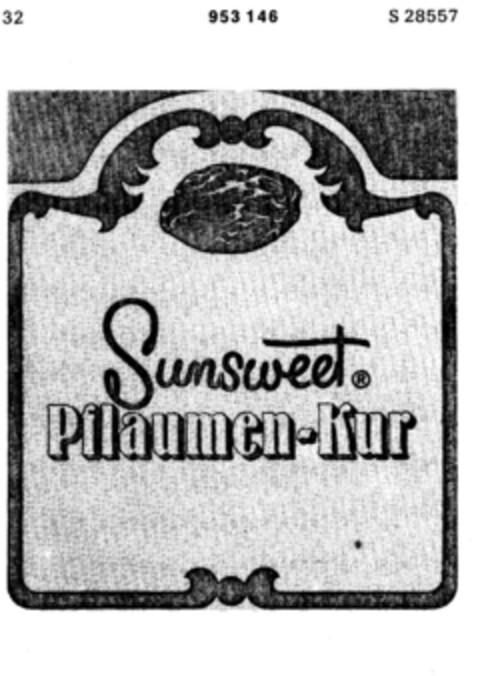 Sunsweet Pflaumen-Kur Logo (DPMA, 28.01.1975)