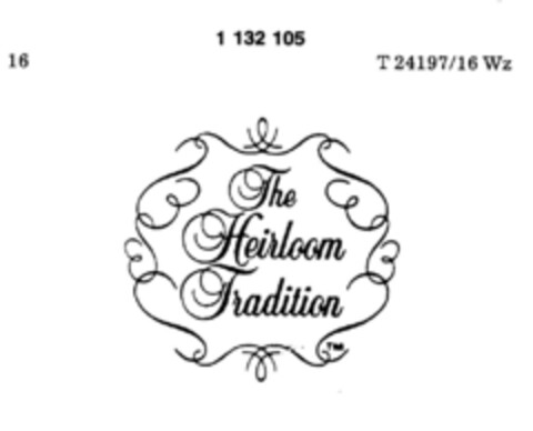 The Heirloom Tradition Logo (DPMA, 02/13/1985)