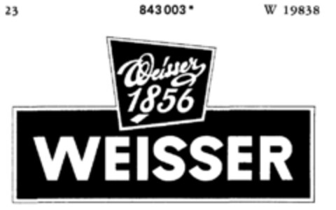 Weisser 1856 Logo (DPMA, 09/28/1967)