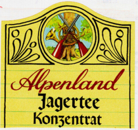 Alpenland Jagertee Konzentrat Logo (DPMA, 12/06/1984)