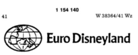 Euro Disneyland Logo (DPMA, 10.08.1988)