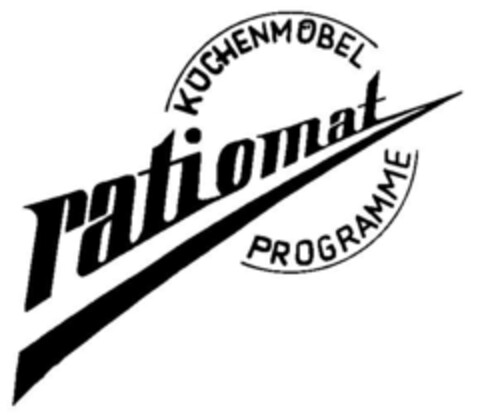 ratiomat KÜCHENMÖBEL PROGRAMME Logo (DPMA, 05/09/1974)