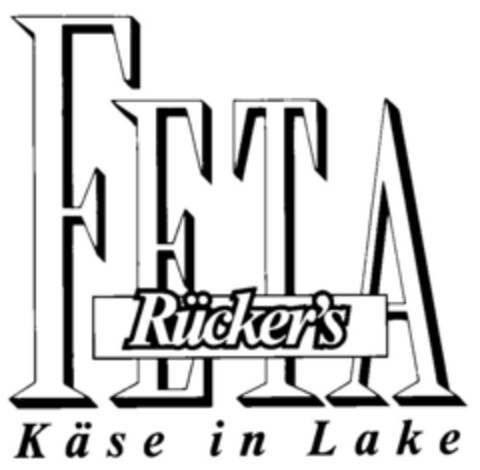 Rücker's FETA Käse in Lake Logo (DPMA, 08/29/1990)