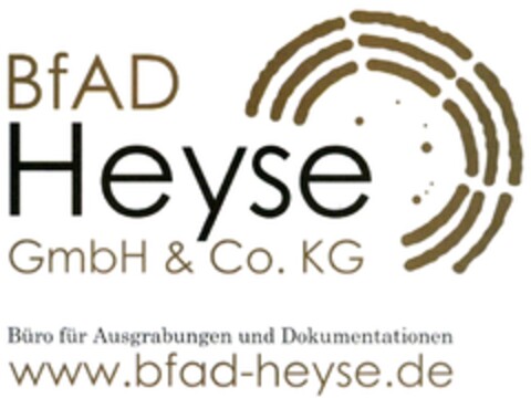 BfAD Heyse GmbH & Co. KG Büro für Ausgrabungen und Dokumentationen www.bfad-heyse.de Logo (DPMA, 07.08.2015)