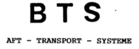 BTS AFT - TRANSPORT - SYSTEME Logo (DPMA, 26.03.1998)