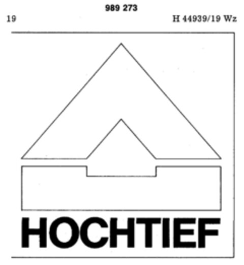 HOCHTIEF Logo (DPMA, 16.11.1978)
