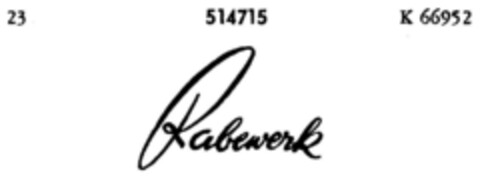 Rabewerk Logo (DPMA, 07/26/1938)