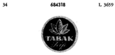 TABAK Seife Logo (DPMA, 03/18/1954)