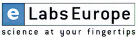 eLabsEurope science at your fingertips Logo (DPMA, 27.06.2000)