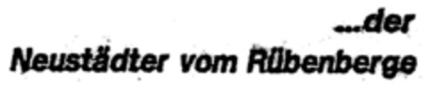 ...der Neustädter vom Rübenberge Logo (DPMA, 20.07.2001)