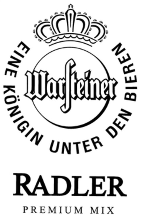 Warsteiner EINE KÖNIGIN UNTER DEN BIEREN RADLER PREMIUM MIX Logo (DPMA, 07.04.2010)