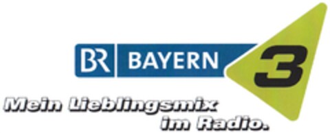 BR BAYERN 3 Mein Lieblingsmix im Radio. Logo (DPMA, 01/15/2014)