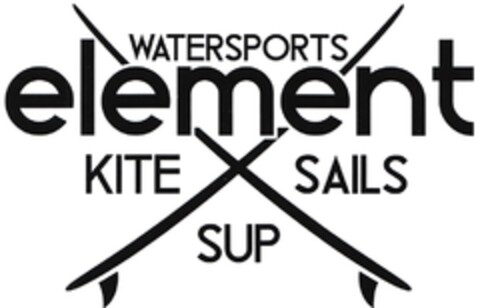 WATERSPORTS element KITE SAILS SUP Logo (DPMA, 12.02.2015)