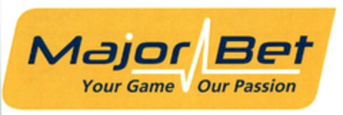 Major Bet Your Game Our Passion Logo (DPMA, 08/06/2015)