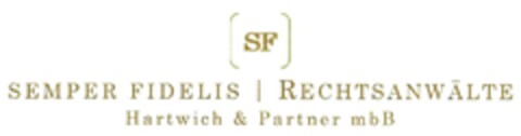 SF SEMPER FIDELIS | RECHTSANWÄLTE Hartwich & Partner mbB Logo (DPMA, 12.07.2017)